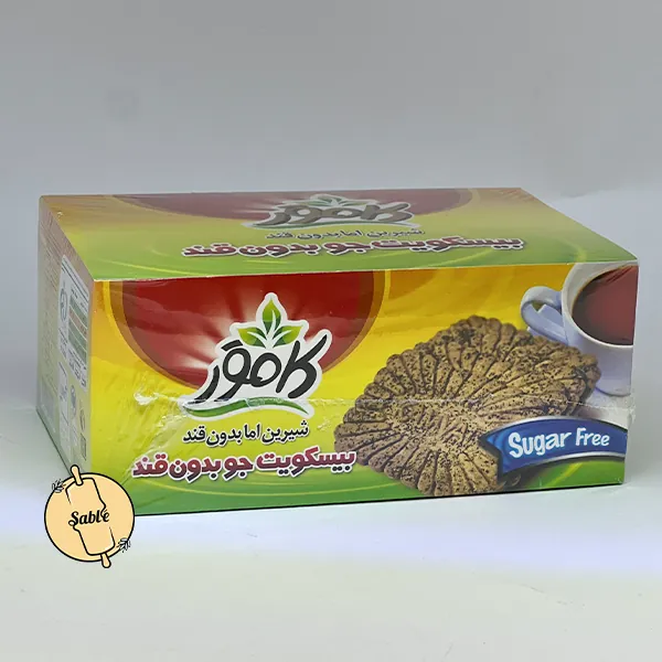 بیسکویت جو رژیمی و بدون قند کامور